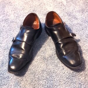 Allen Edmonds St. John's double monkstrap in black, size 12D